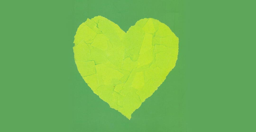 عشق قلب سبز