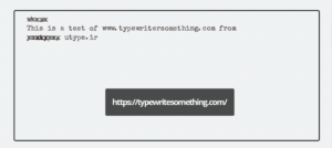 معرفی سایت typewritesomething